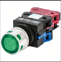 ALFW22211DG ILLD P. B. Interrupteur 24V AC/DC avec LED verte illuminée de IDEC 1NO-1NC