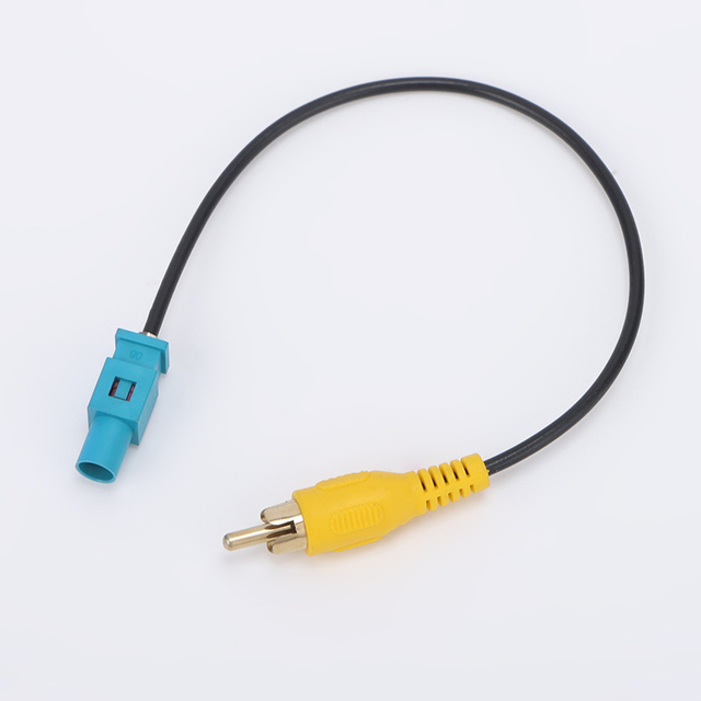 FAKRA Z Type to RCA Male Car Camera Video Adapter Cable Automotive Rear View Camera Coaxial Conversion Cable