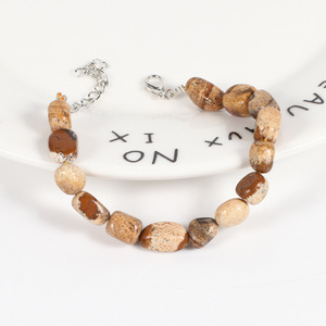 Bracelet en pierres naturelles style bohème, bijoux unisexes tendance - Product Image 1