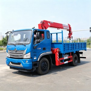 Grue télescopique montée sur camion Foton Rowor 4x2, 8 tonnes, 10 tonnes, grue de chargement pour camion à vendre - Product Image 4