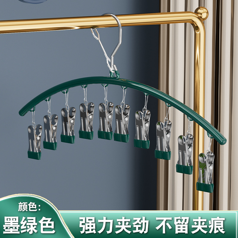 Clip per calza 10 clip-verde scuro