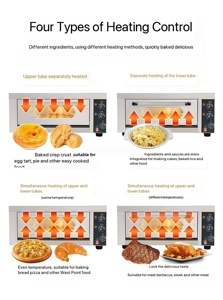 <span class=keywords><strong>Horno</strong></span> Profesional para Croissants de 3 Niveles y 6 Bandejas, <span class=keywords><strong>Horno</strong></span> Eléctrico para Hornear con Control de Vapor para Capas Esponjosas y Doradas - Product Image 2
