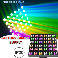 Luz LED Matrix RGBW de 36x12W para Interiores IP20, Cuerpo de Aluminio con Controlador DMX RDM para Espectáculos en Vivo, DJ, Discotecas, Bodas