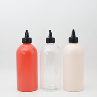 350ml, 500ml, 750ml, ml Distributeur de Sauce en plastique HDPE PET mat Bouteilles à presser de qualité alimentaire Bouteille d'huile d'olive avec bouchons à bec torsadé