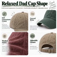 Casquette de baseball personnalisée brodée, effet délavé, OEM, marque privée, casquette ajustable à visière incurvée, logo personnalisé, fournisseur en gros