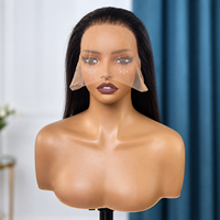 Wig Bob Lurus Alami dari Rambut Manusia, HD Lace Front Tanpa Lem, Pre Plucked, Hitam Natural, Wig Bob Pendek Siap Pakai untuk Wanita