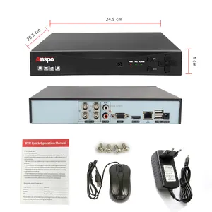 5.0MP XVR الرؤية التطبيق 4CH DVR H.265 مسجل يصل إلى 8 تيرا بايت HDD P2P PC المحمول عن بعد BNC CCTV مسجل فيديو 4 قناة دعم يصل إلى 5MP