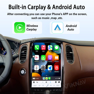 เครื่องเล่นมัลติมีเดีย Android 13.0 พร้อมระบบนำทาง GPS วิทยุติดรถยนต์ 4G LTE Wireless CarPlay DSP หน้าจอ OLED 14.4 นิ้ว ความจุ 8+128GB สำหรับ Infiniti QX50 EX25 - Product Image 3