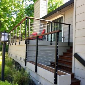 מותאם אישית נירוסטה מודרני להתאמה אישית של הודעות מעקה מעקה למרפסת וstair - Product Image 1