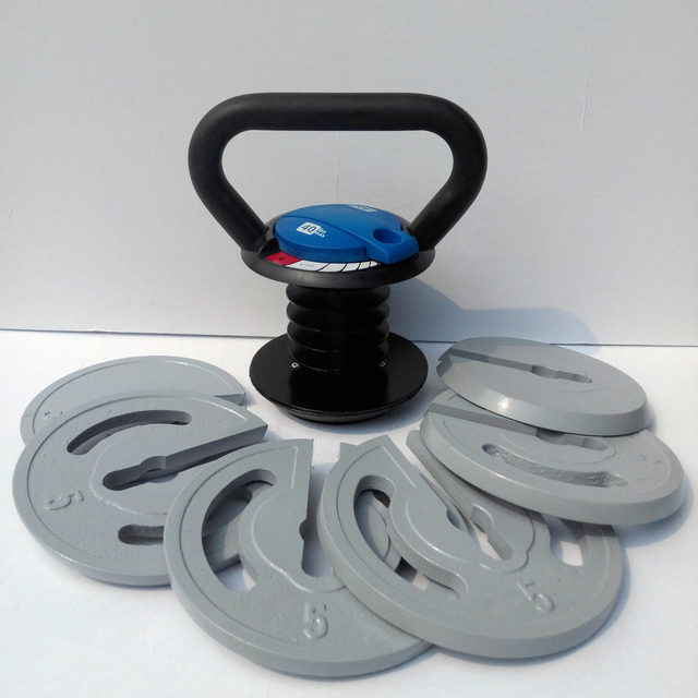 10-40LBS Adjustable Kettlebell Weights Sets for Men Women Home Fitness Gym Equipment, Cast Iron Kettle Bell Set for Exercises, W