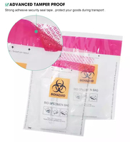 Sacs de collecte d'échantillons médicaux anti-contamination à scellage sécurisé, personnalisés en usine, pour risques biologiques, avec fermeture inviolable