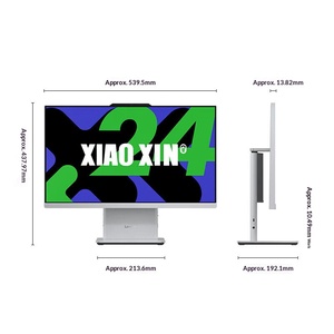 Lenovos Xiaoxin <span class=keywords><strong>IdeaCentre</strong></span> AIO แกน23.8in อัลตร้า<span class=keywords><strong>5</strong></span> 226โวลต์16กิกะไบต์แรม512กิกะไบต์ SSD เว็บแคม WiFi SSD และ HDMI สำนักงานธุรกิจ All-in-One PC - Product Image 2