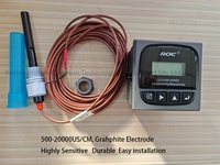Nouveau conductimètre industriel CCT5320E avec sonde en graphite 10.0 pour le traitement des eaux usées, garantie 1 an sur les composants principaux, fonctionnement inversé