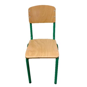Chaise d'école avec siège en bois et structure métallique durable pour enfant et étudiant - Product Image 5