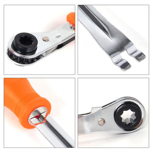 Llave de trinquete ajustable de 5/8 pulgadas, herramienta automotriz industrial de aleación de zinc con mandíbula lisa para ajuste de tensión - Product Image 5