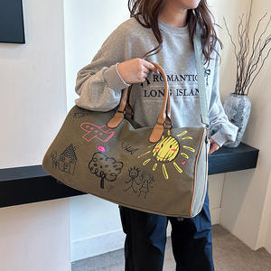 Fabbrica all'ingrosso eco-friendly tela resistente <span class=keywords><strong>R</strong></span> borsa stile di moda con chiusura a cerniera e modello di lettera - Product Image 5