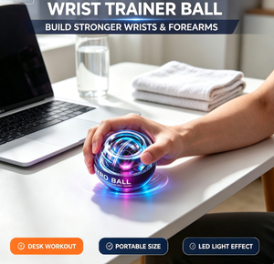 Pelota de Muñeca con Arranque Automático, 100 kg de Resistencia, Ejercitador de Antebrazo, Fortalecedor de Agarre para Entrenamiento de Fuerza de Muñeca y Brazo - Product Image 1