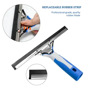10" 12" 14" 16" 18"High Quality And Durable Black Silicone Multi-purpose Rubber Squeegee Window Cleaning Cleaning Wiper