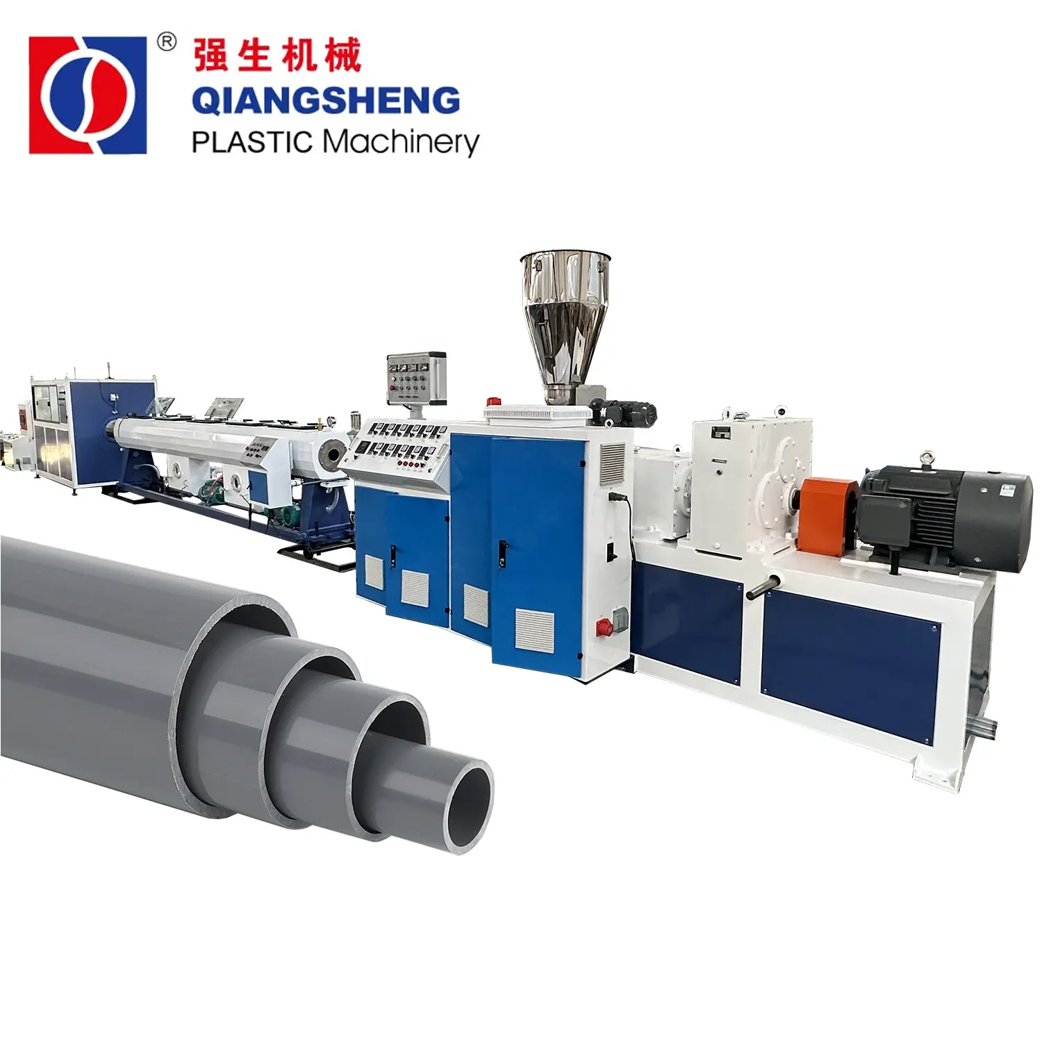 qiangsheng factory for PVC water pipe extrusion machine line