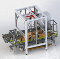 Ligne automatique de machine d'emballage de sachets et de cartons de sachets de biscuits de robot Delta