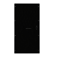Thermostat numérique programmable Wi-Fi via l'application Tuya Smart. Option Cadre en aluminium extrudé M075P 750W Chauffage en cristal de carbone miroir