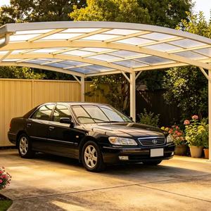 Abri double pour voiture en alliage d'aluminium, résistant aux intempéries, aux UV et à l'eau, pour extérieur, garage, entrepôt, cour, jardin, terrasse, villa - Product Image 3