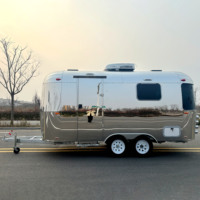 Caravane de voyage haute performance, remorque alimentaire pour camping et restauration mobile
