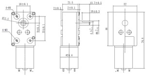 <span class=keywords><strong>6V</strong></span> 12V 24V 5Rpm 6Rpm 7Rpm <span class=keywords><strong>DC</strong></span> Micro Worm Gear Động Cơ - Product Image 3