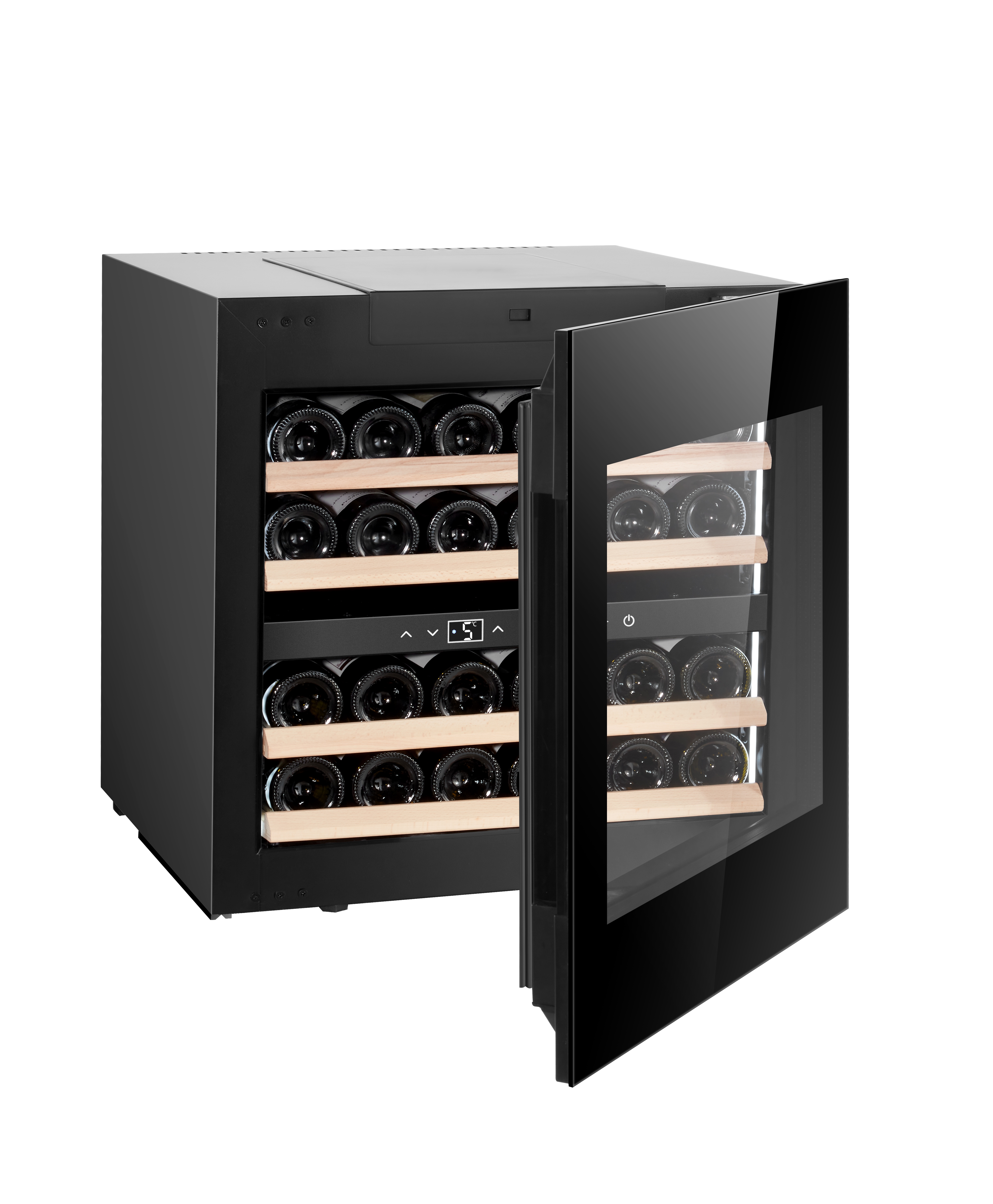 FSE Электрический Двухзонный 61L Встроенный и автономный охладитель для вина и напитков