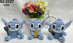 Peluche Stitch 13 cm, jouet en peluche doux à suspendre pour la décoration de chambre d'enfant, cadeau d'anniversaire, design moderne, unisexe - Product Image 1