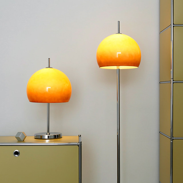 Nordic Minimalist Retro Modern Design Eco-Friendly Luxury Floor Table Lamps for Living Room & Bedroom AC Powered with E26 Base