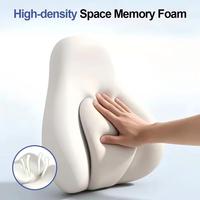 Coussin de soutien lombaire en mousse à mémoire de forme, coussin ergonomique pour chaise de bureau et siège de voiture, soulage les douleurs lombaires