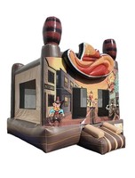 Fun Bounce BO012, Casa Inflable con Temática Deportiva 3D, 13x13x14 pies, PVC Comercial para Fiestas de Cumpleaños Infantiles y Juegos al Aire Libre