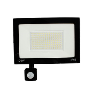 Flood <b>Light</b> 100W IP66 With <b>Motion</b> <b>Sensor</b> Outdoor Waterproof <b>Led</b> Panel <b>Light</b> - Product Image 1