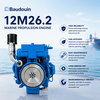 Motor de Propulsión Marina Baudouin 12M26.2, Motor Diésel V12 de 662-883kW para Buques de Carga, Remolcadores y Transbordadores