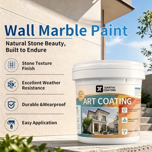 Pintura para Paredes Interiores y Exteriores, Efecto Mármol, Revestimiento con Efecto Piedra, Resistente a la Abrasión, Duradero, Universal para Interiores y Exteriores, Decorativo - Product Image 2