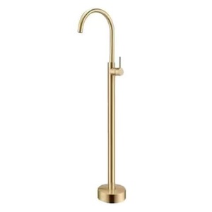 Ouyashi Floor Standing Pedestal <b>Basin</b> Faucet <b>Single</b> Handle Waterfall Bathtub <b>Tap</b> For Bathroom - Product Image 3