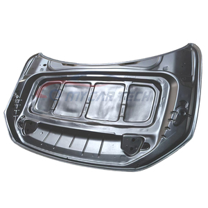 Pour Volkswagen <span class=keywords><strong>Polo</strong></span> 2019-2024, accessoires de capot moteur en fibre de carbone - Product Image 4