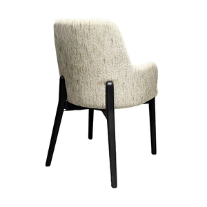 Base en bois coton et lin tissu salle à manger Charis moderne pour manger - Product Image 6