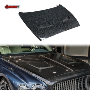 Capot en fibre de carbone sèche satinée style MSY pour Bentley Flying Spur avec couvercle ventilé – Vente en gros directe usine, exportation - Product Image 1