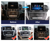 Sistema Android 14 para Mercedes Benz ML W166 GL X166 GLS GLE de 8 Núcleos con Carplay Inalámbrico Reproductor de Video para Coche Pantalla Multimedia de Navegación