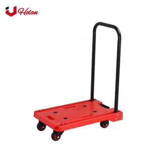 Uholan JJ-150 Plastic Stabiele Opvouwbare Draagbare Home Platform Duw <span class=keywords><strong>Trolley</strong></span> Kar Capaciteit 150Kg - Product Image 2