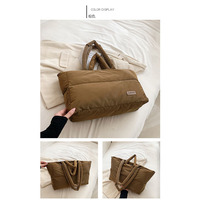Sac fourre-tout grand format matelassé vintage à fermeture éclair imperméable et portable pour femmes, voyage, épaule, polyester, personnalisé, plage