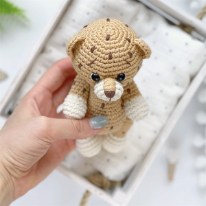 สวนสัตว์เมจิก Amigurumi ตุ๊กตาสัตว์สร้างสรรค์ Handmade ถัก Amigurumi เสือดาวเสือดาวโครเชต์เสือดาวของเล่น - Product Image 2
