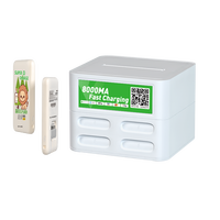 Estación de Energía Portátil Integrada con Carga Rápida, Banco de Energía Portátil de 8000 mAh con Función de Soporte para Alquiler