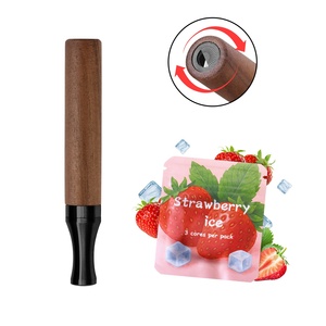 Solución Natural para Dejar de Fumar, Inhalador de Aceites Esenciales con Sabor a Nuez y Fresa Helada, Boquilla Redonda con Dial Giratorio, Bienestar - Product Image 1