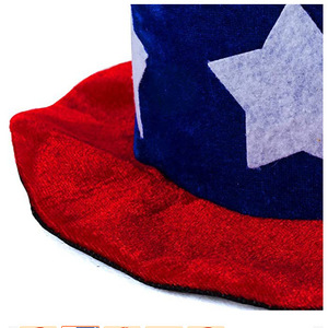 Uncle Sam <b>Top</b> <b>Hat</b> American Independence Day Flag Carnival Party <b>Hat</b> Outdoor Unisex Adult - Product Image 3