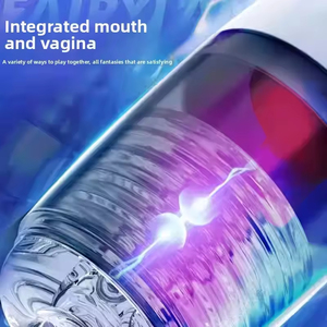 Fully Automatic Electric Adult Sex Toy Male Masturbator USB Rechargeable <b>Vibration</b> Interactive Airplane Cup Soft - Product Image 4