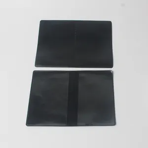 black customized pvc name card holder/pvc ID card holder/pvc business card holder