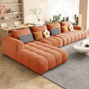 Wholesale <strong>Luxury</strong> High End Modern Modular White Cream <strong>L</strong> <strong>Shape</strong> Cloud <strong>Couches</strong> Lounge Sofa Set for Living Room Home Furniture - Product Image 4